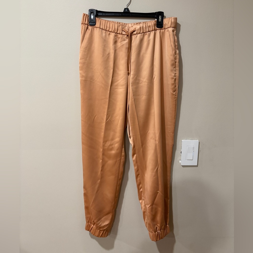 Silk gold/tan joggers